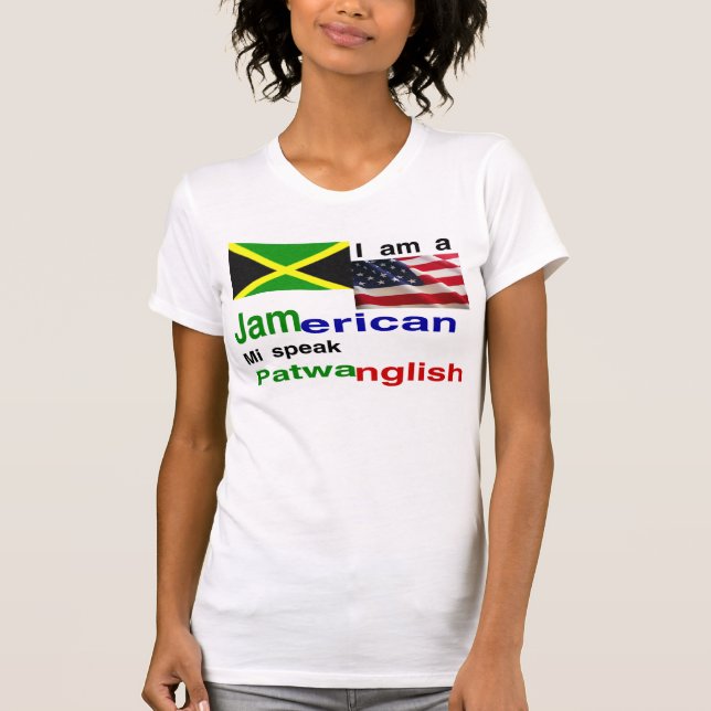 Jamaican american women's T-Shirt (Front)