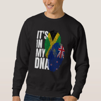 Jamaican And New Zealanders Mix DNA Heritage Flag Sweatshirt