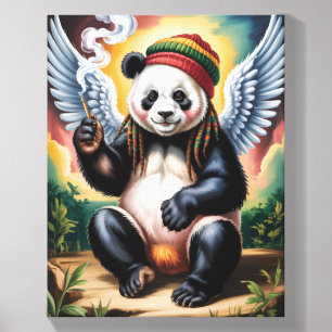 Jamaican Angel Panda takes a break on a Canvas Photo Tile