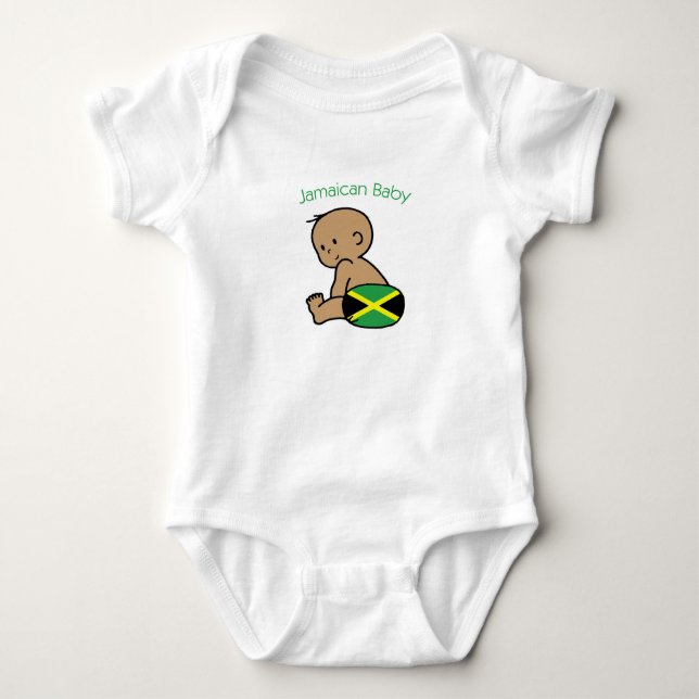 Jamaican Baby Baby Bodysuit (Front)