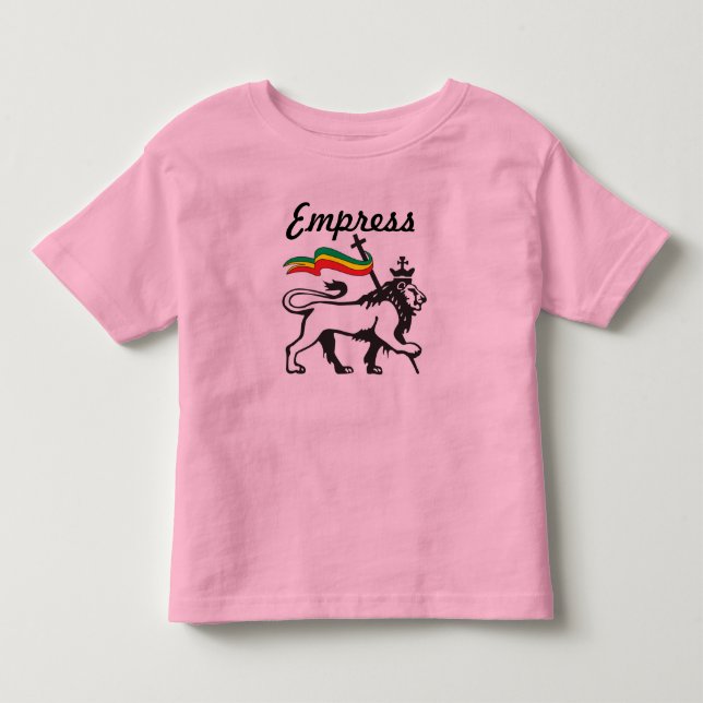 Jamaican Baby Clothes - Little Girl Dress: Empress Toddler T-shirt (Front)