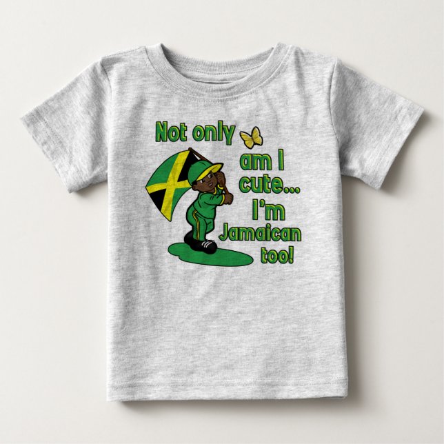 Jamaican baby design baby T-Shirt (Front)