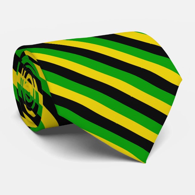 Jamaican Beach Wedding Neck Tie (Rolled)