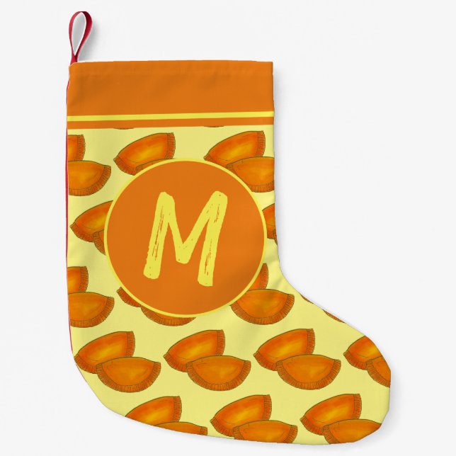 Jamaican Beef Patties Caribbean Restaurant Food Small Christmas Stocking (Front)
