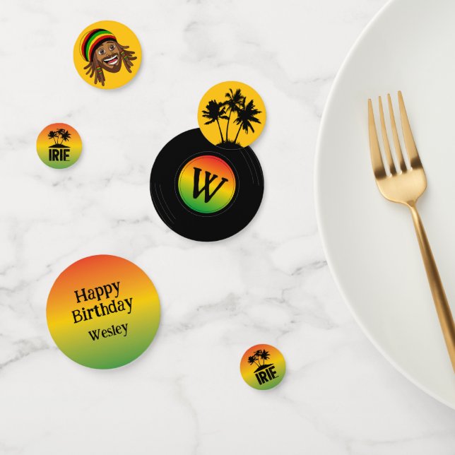 Jamaican Birthday or Wedding Confetti (Group)