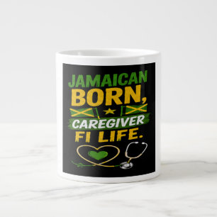 Jamaican Born Caregiver for Life Giant Coffee Mug