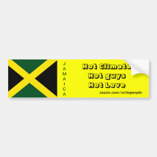Jamaican bumper stickers-hot guys sticker