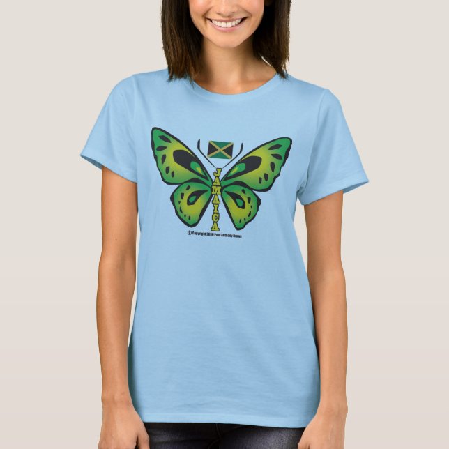 Jamaican Butterfly T-shirt (Front)