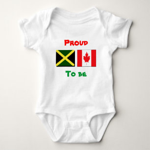Jamaican/Canadian baby t-shirts