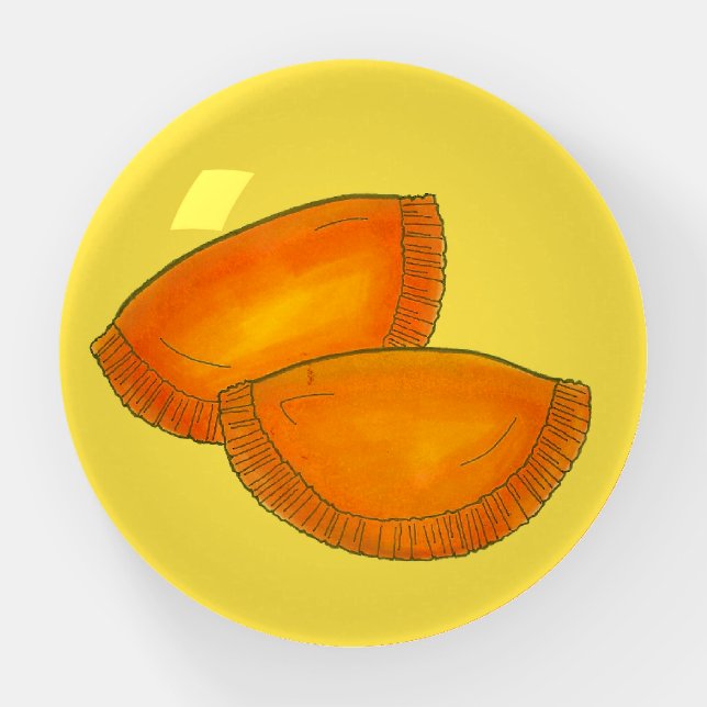 Jamaican Caribbean Food Beef Patties Paperweight (Front)