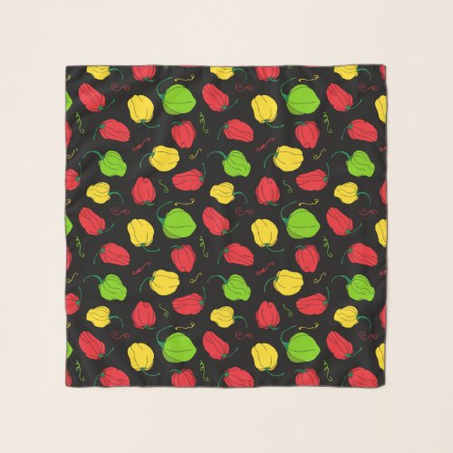 Jamaican Chef Scotch Bonnet Chilli Peppers Scarf