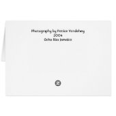 Jamaican Coast Card (Back Horizontal)