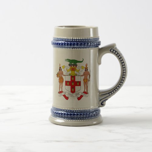 Jamaican Coat of Arms Beer Stein