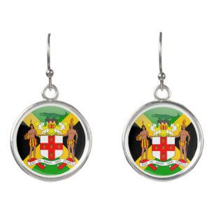 Jamaican Coat of arms Earrings