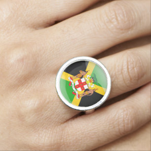 Jamaican Coat of arms Ring