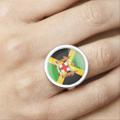 Jamaican Coat of arms Ring