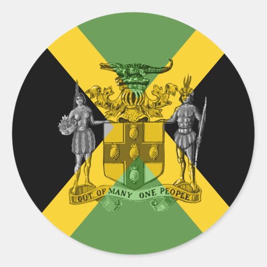 Jamaican Coat of Arms Sticker | Zazzle.com