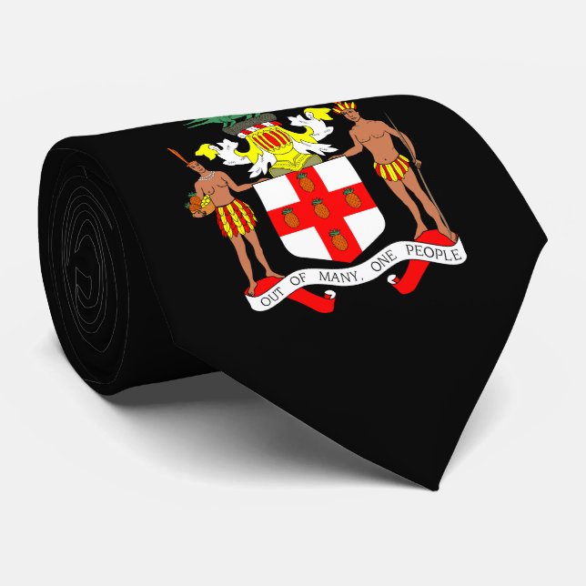 Jamaican Coat of arms Tie (Rolled)