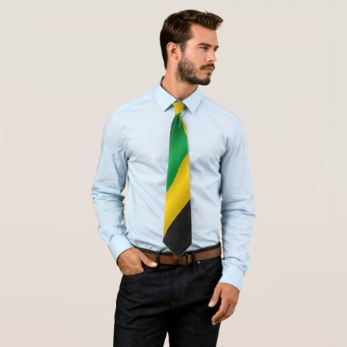 Jamaican color socks neck tie