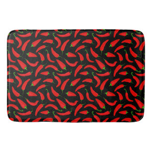 Jamaican Cooking Chili Pepper Bath Mat