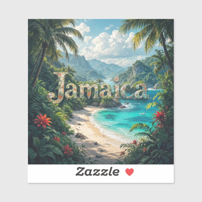 Jamaican cove sticker (Sheet)