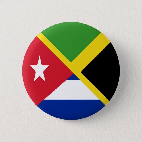Jamaican Cuban Flag  Jamaica Cuba Button