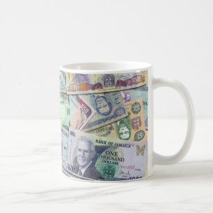 Jamaican currency - banknotes coffee mug