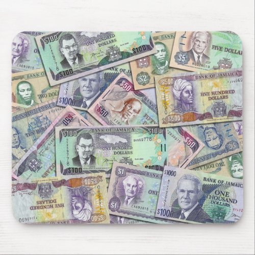 Jamaican currency _ banknotes mouse pad