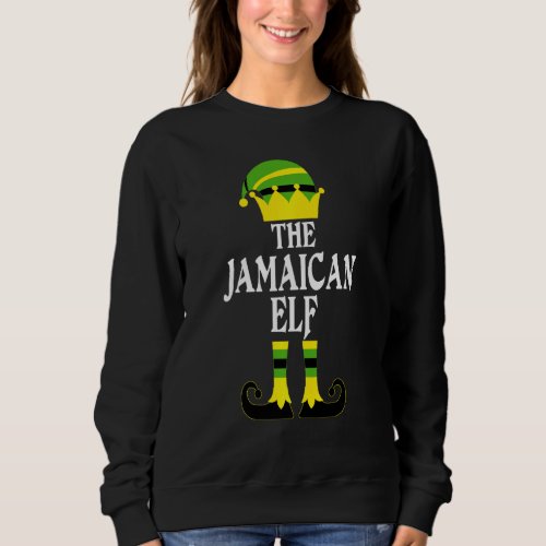 Jamaican Elf Christmas Family Matching Group Sweatshirt