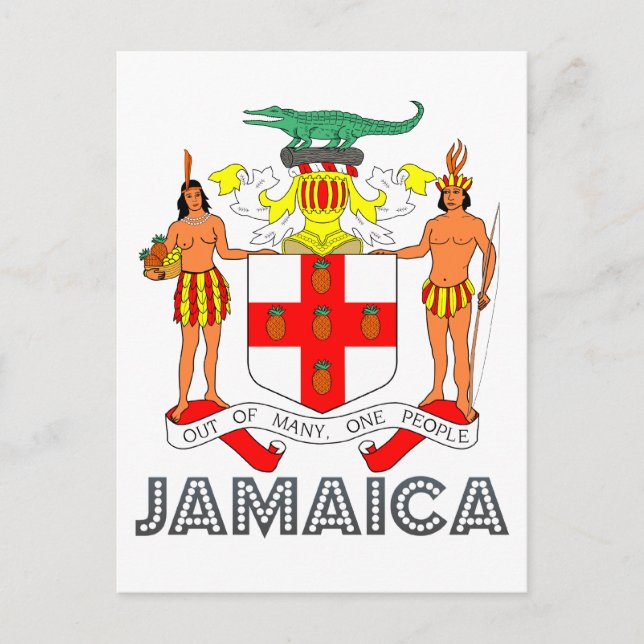 Jamaican Emblem Postcard (Front)