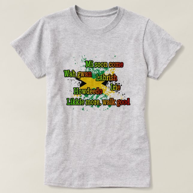 Jamaican expressions T-Shirt (Design Front)
