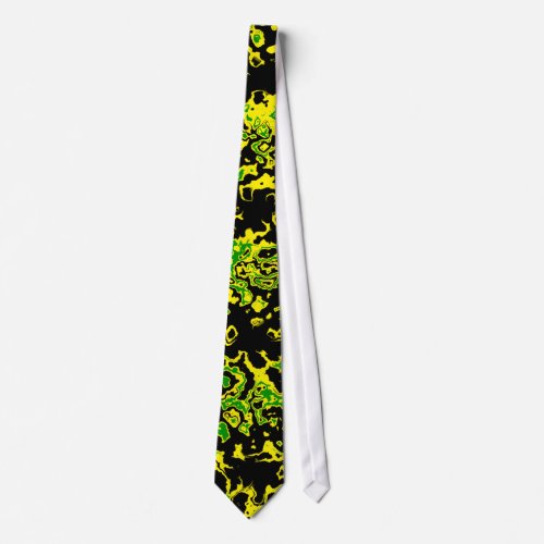 Jamaican Flag Abstract  Mens Tie