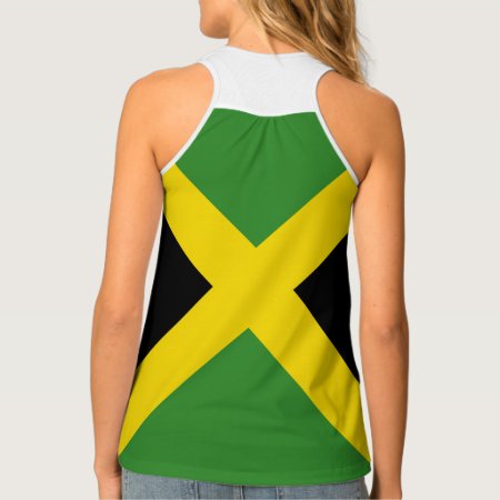 Jamaican Flag All Over Design Tank Top