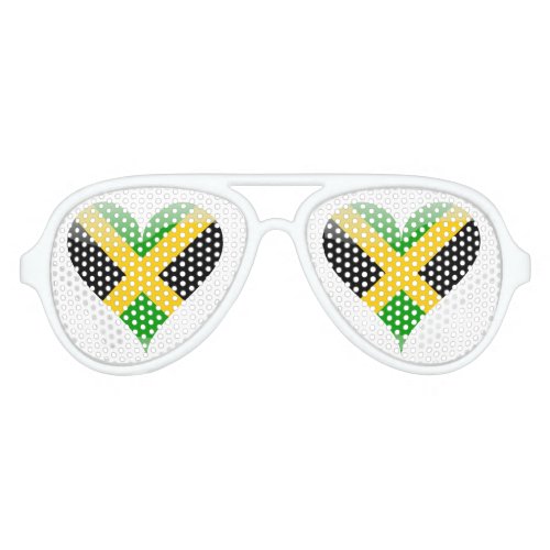 Jamaican flag aviator sunglasses