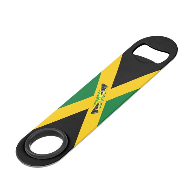 Jamaican flag bar key (Front Angled)