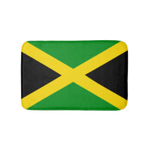 Jamaican Flag Bathroom Mat