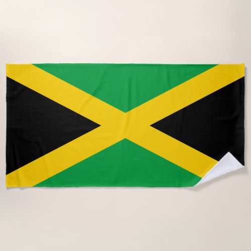 Jamaican Flag Beach Towel