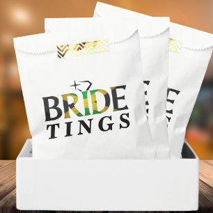 Jamaican Flag Bride Wedding Bachelorette Jamaica Favor Bag