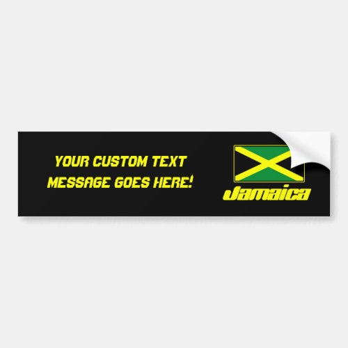 Jamaican Flag Bumper Sticker