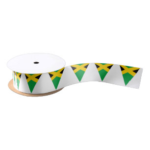 Jamaican Flag Bunting Style Cake Satin Ribbon