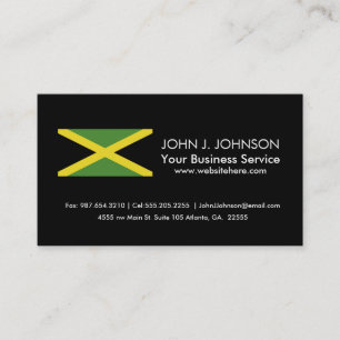 Jamaican Flag Business Card