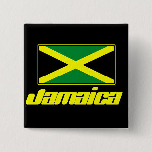 Jamaican Flag Button