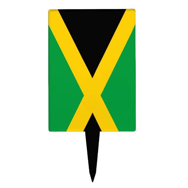 Jamaican Flag Cake Topper (Front)