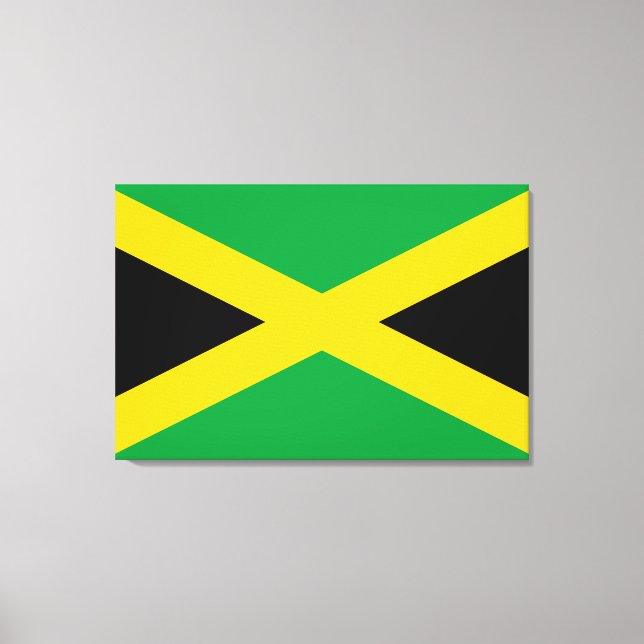 Jamaican Flag Canvas Print (Front)