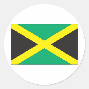 Jamaican Flag Classic Round Sticker
