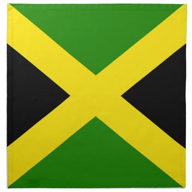 Jamaican Flag Cloth Napkin (Front)