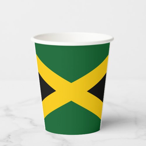 Jamaican flag_coat arms paper cups