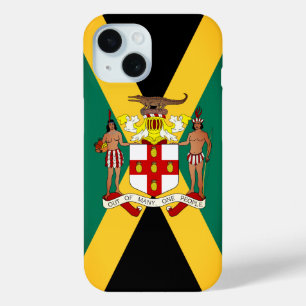 Jamaican Flag/ Coat of Arms iPhone 15 Case