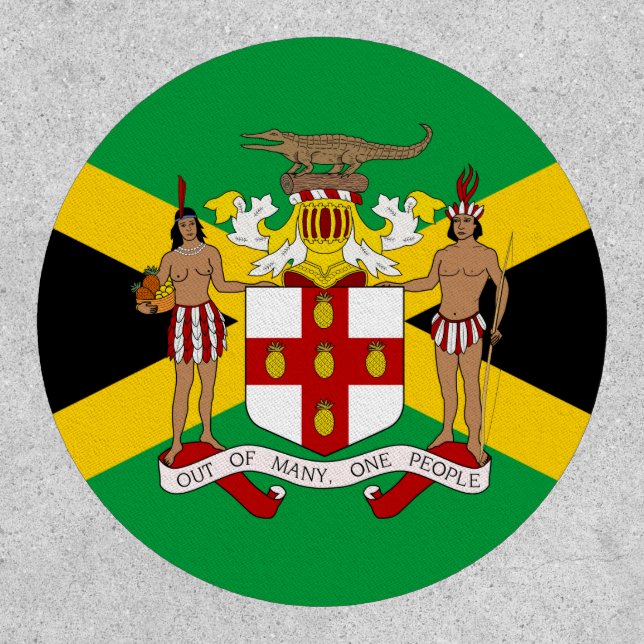 Jamaican Flag & Coat of Arms, Flag of Jamaica Patch (Front)