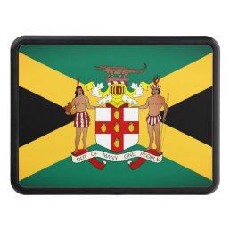 Jamaican Flag/ Coat of Arms Hitch Cover